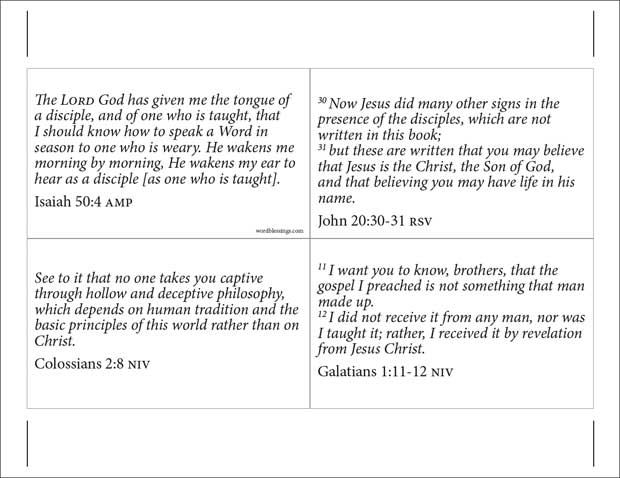 memorize bible verses